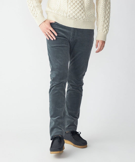 SHIPS: KAKEGAWA コーデュロイ 5ポケット スリム パンツ