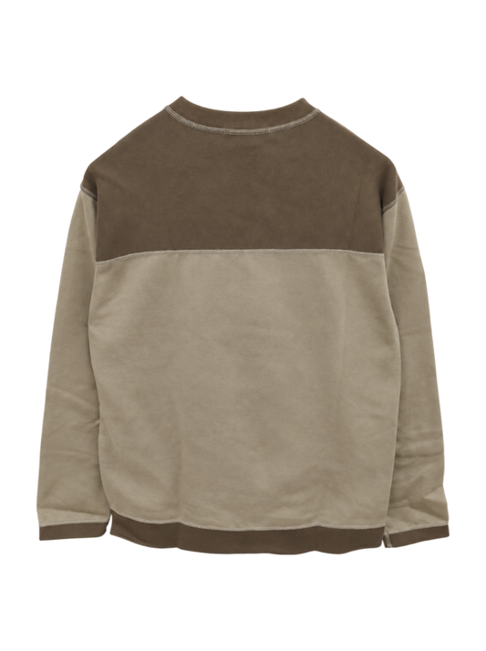 SHIPS: japan quality ダンボール 切り替え ロングスリーブ Tシャツ(ロンT)