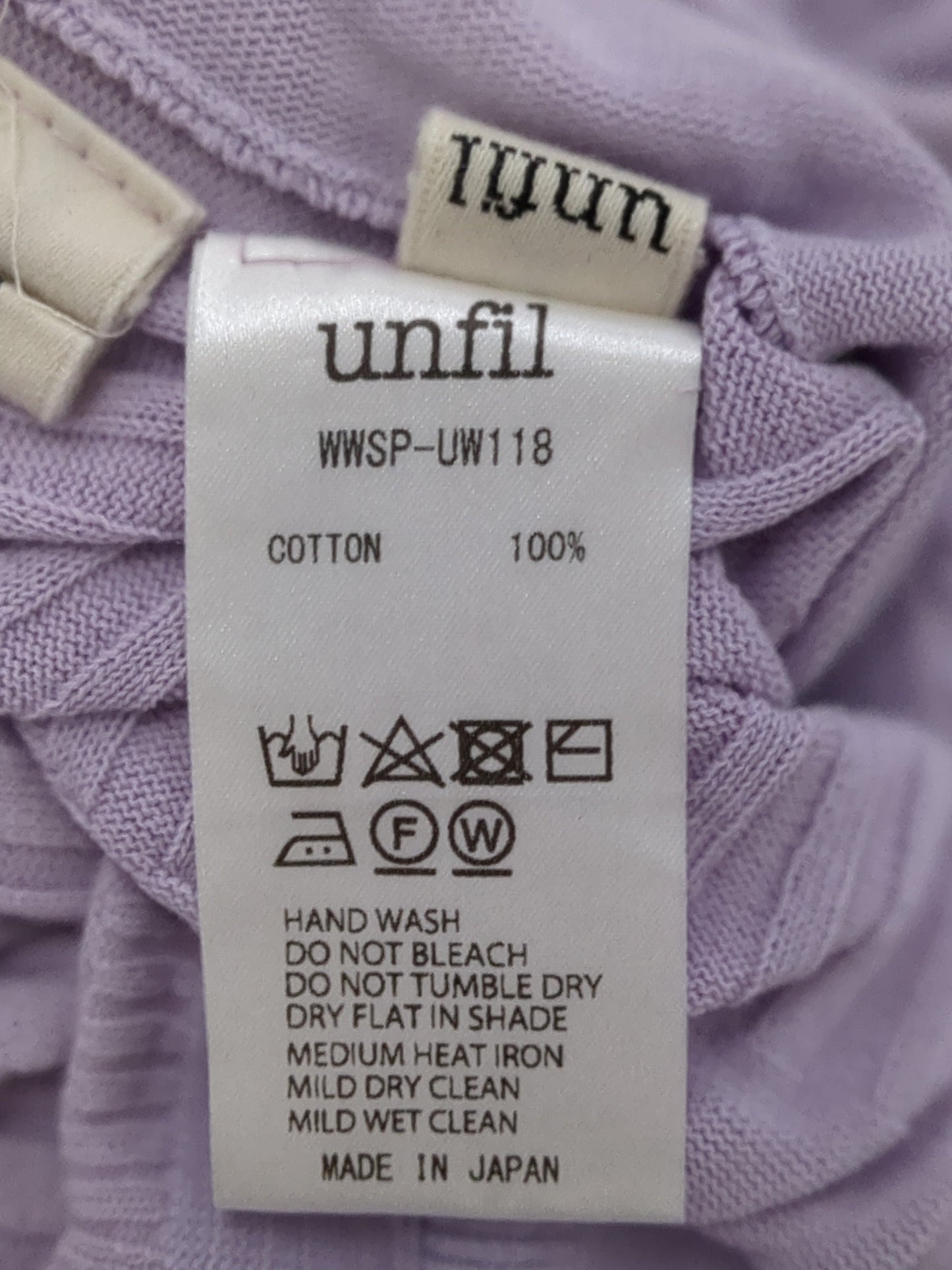 unfil:〈手洗い可能〉コットンリブニットパンツ
