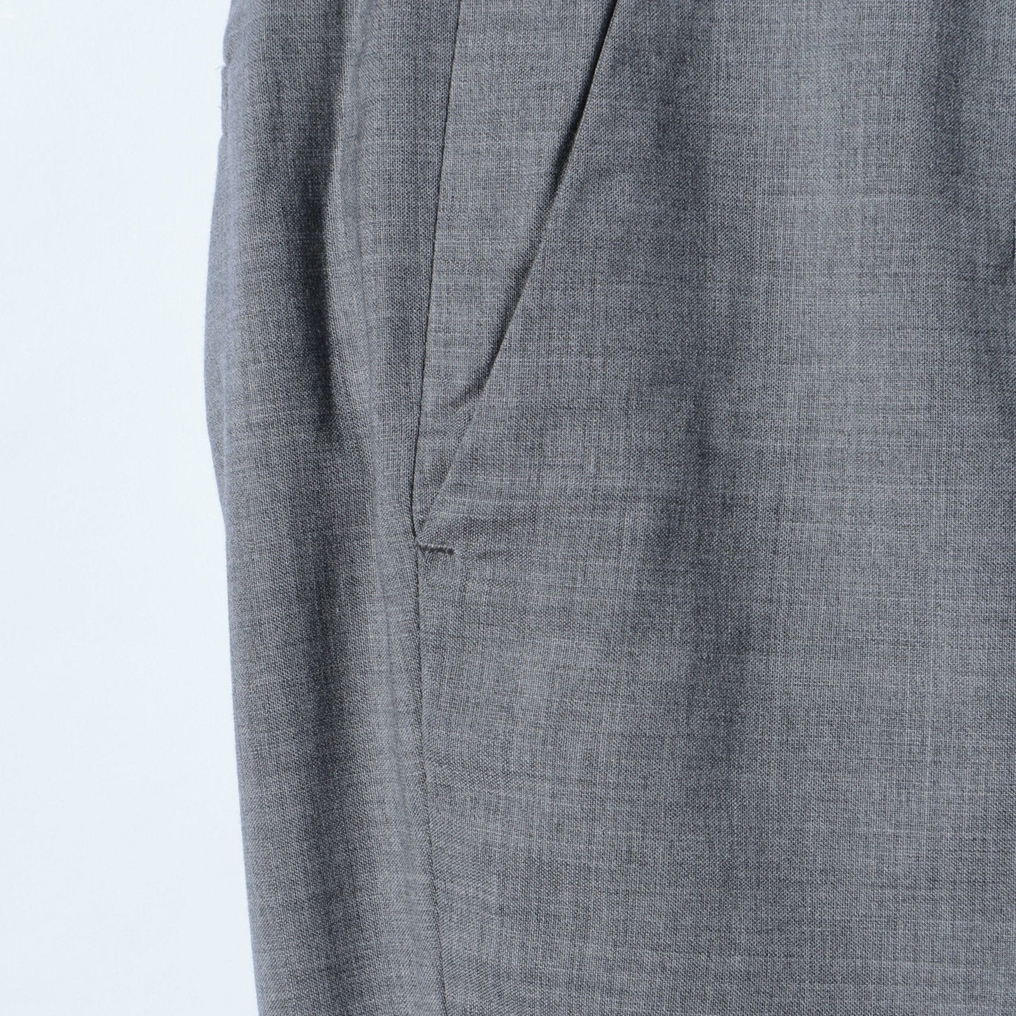 SHIPS Primary Navy Label:トロピカルウールストレートパンツ