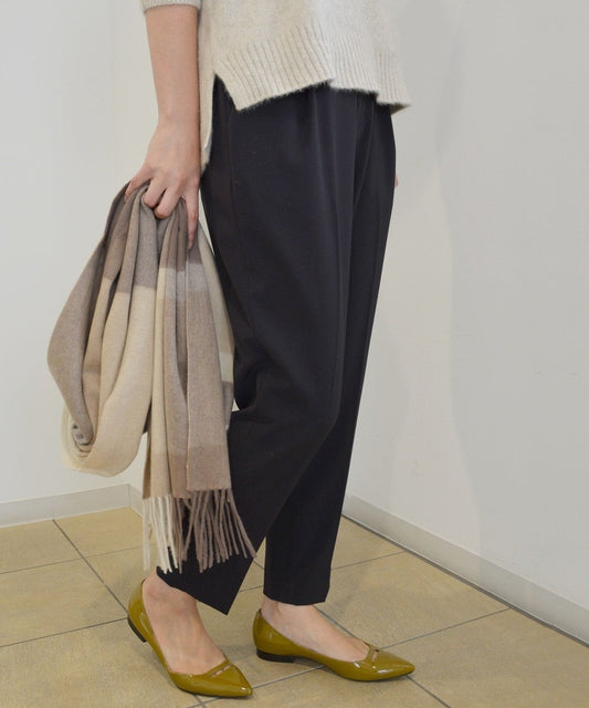 〈手洗い可能〉ウォッシャブル9分丈テーパードパンツ