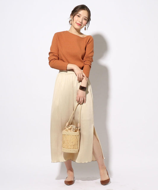 Prefer SHIPS:アシンメトリーロングスリーブカットソー