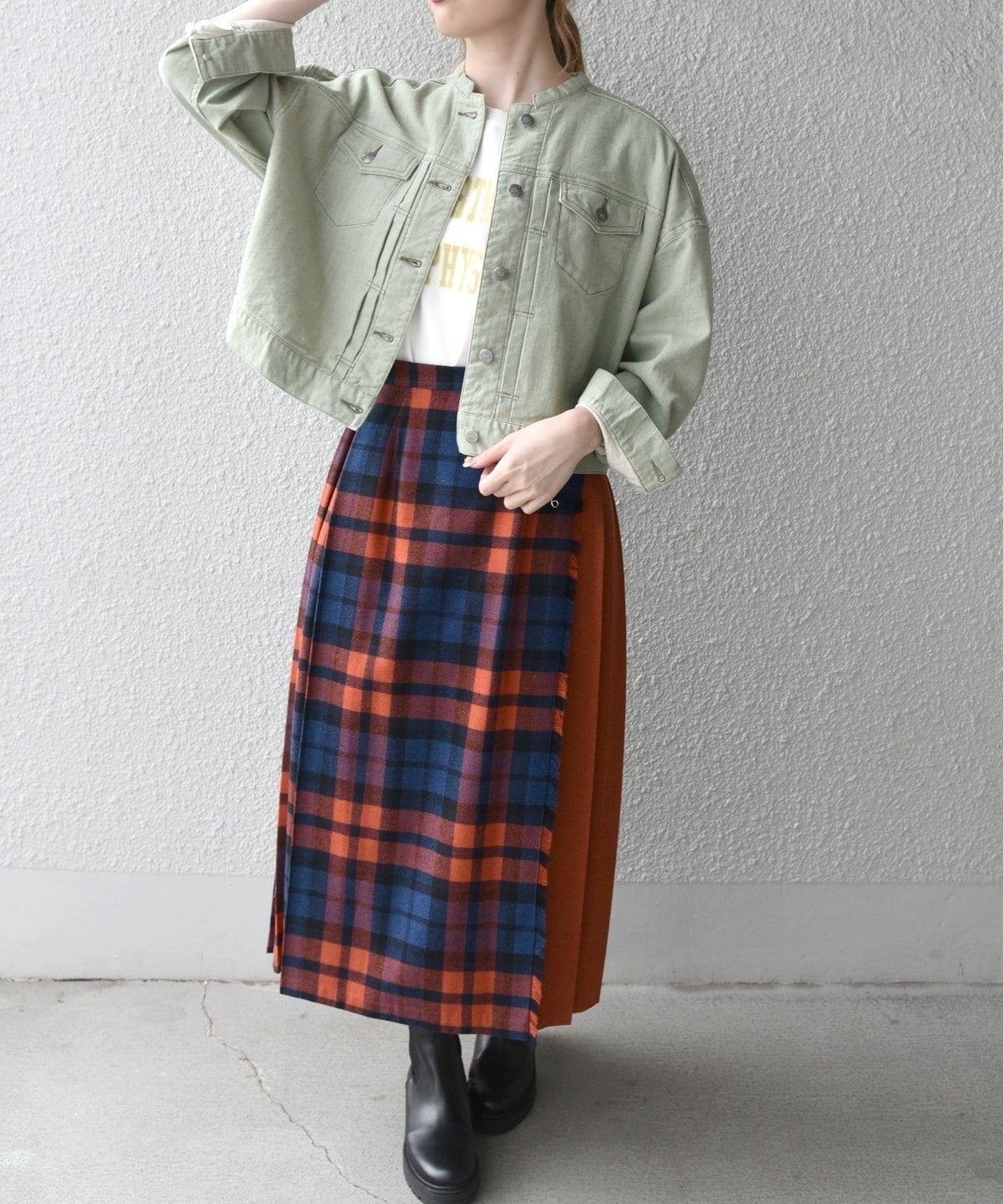 【SHIPS any別注】CIMARRON JEANS:〈ウォッシャブル〉ノーカラー デニム ジャケット