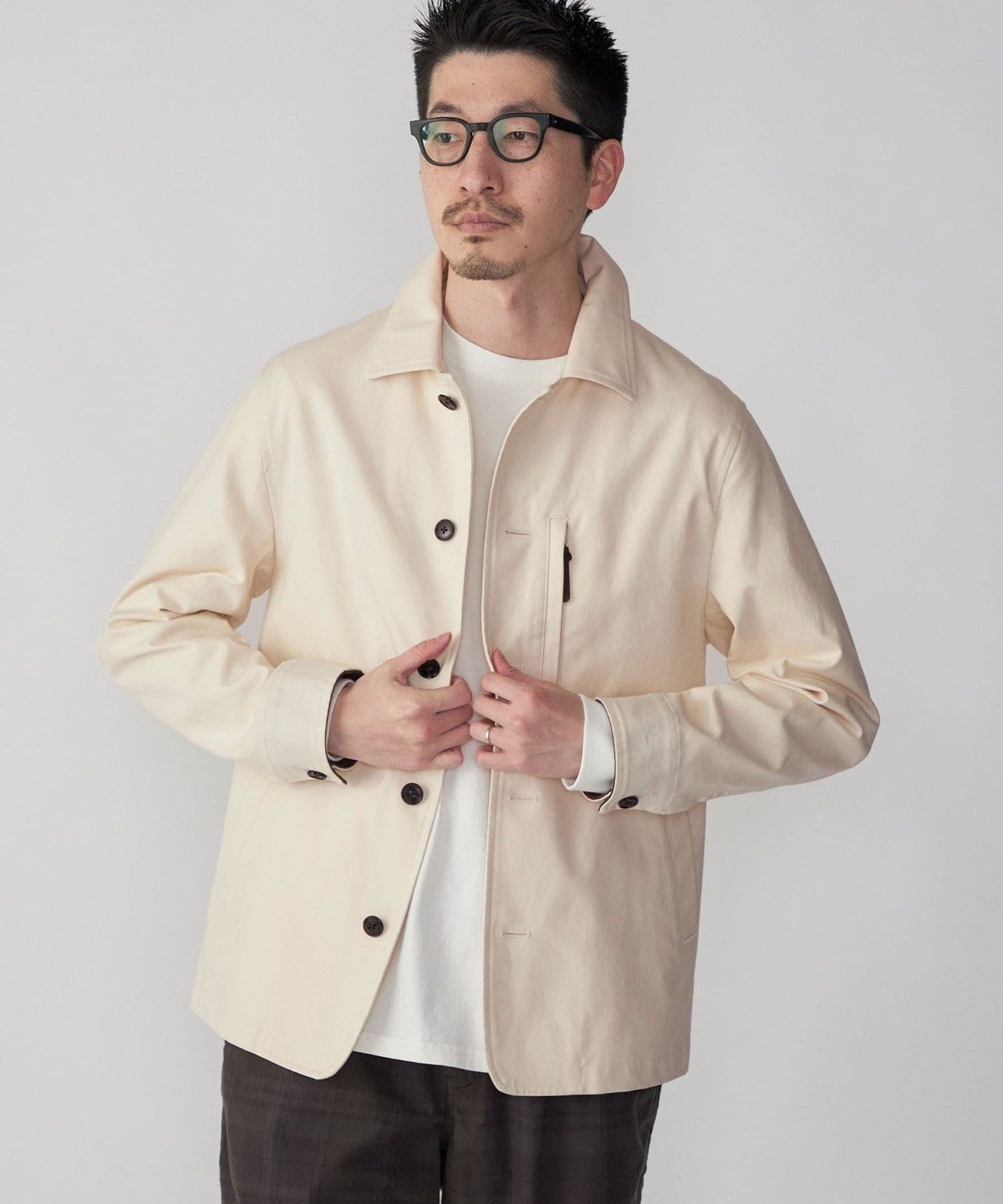 SHIPS: 高密度 コットンオックス ユーティリティ ジャケット