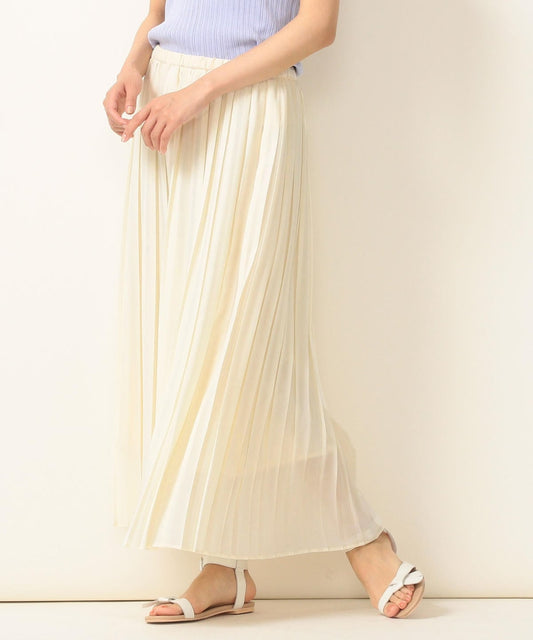 SHIPS any:ソリッドプリーツスカート