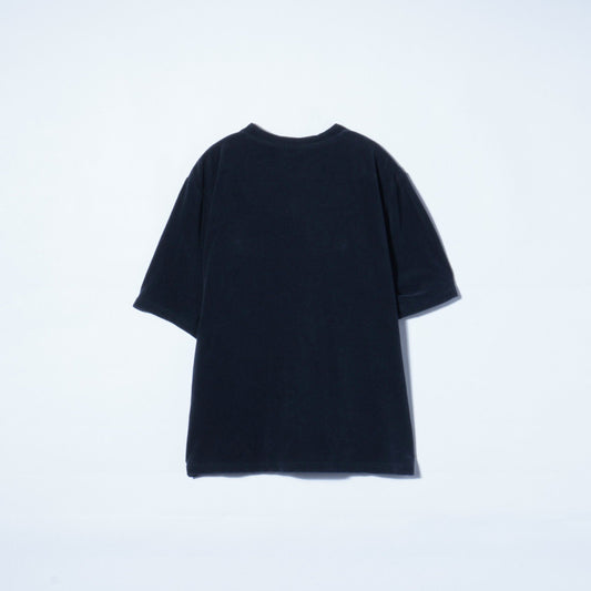 SHIPS:ALBINI パイル ジャージ キーネック ポケット付き Tシャツ【日本製】