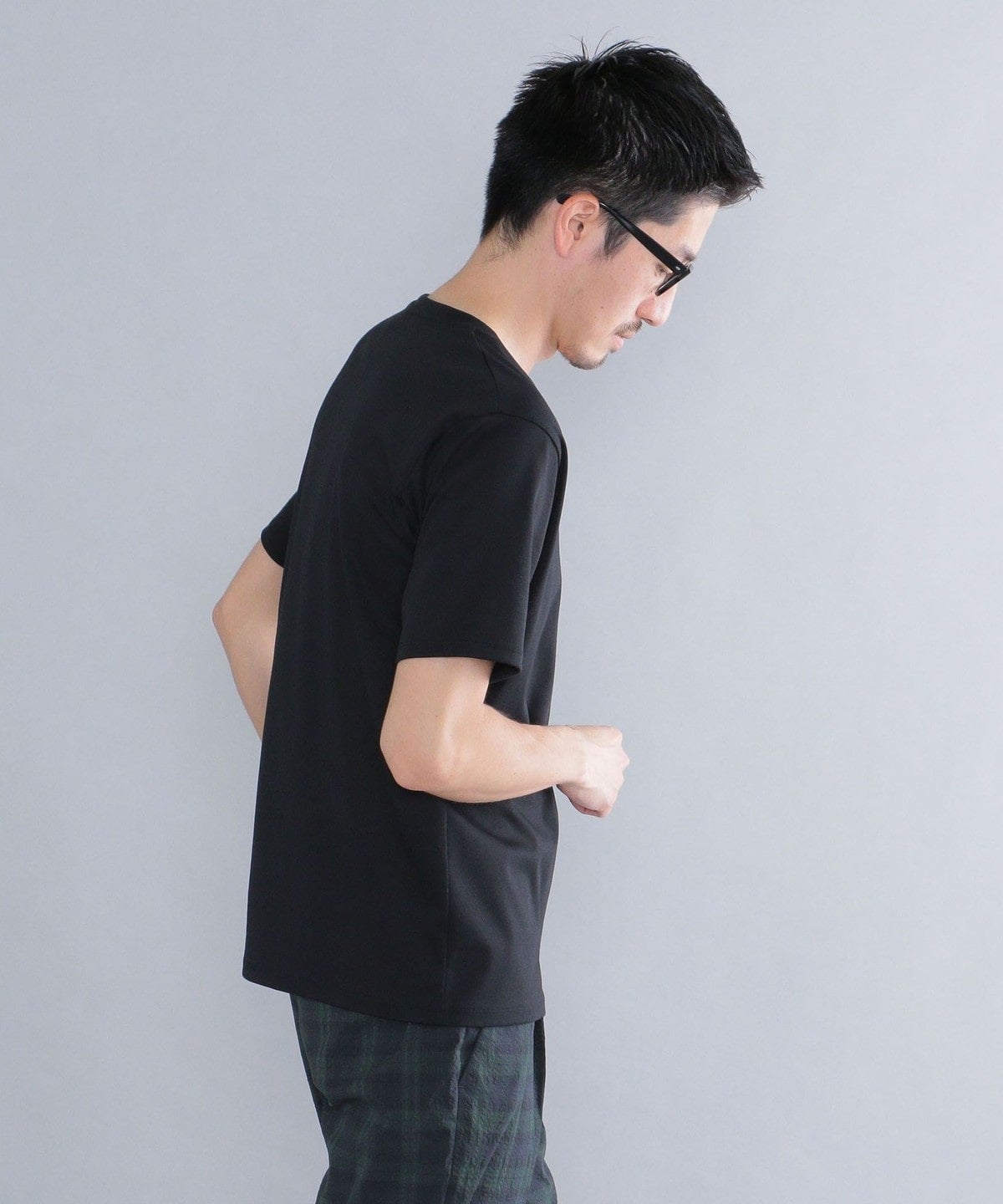 SHIPS: ALBINI Vネック 無地 Tシャツ