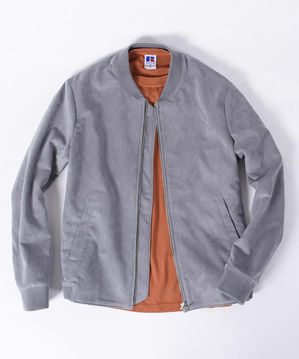 SHIPS: ultrasuede(R) ライダース リブ ブルゾン