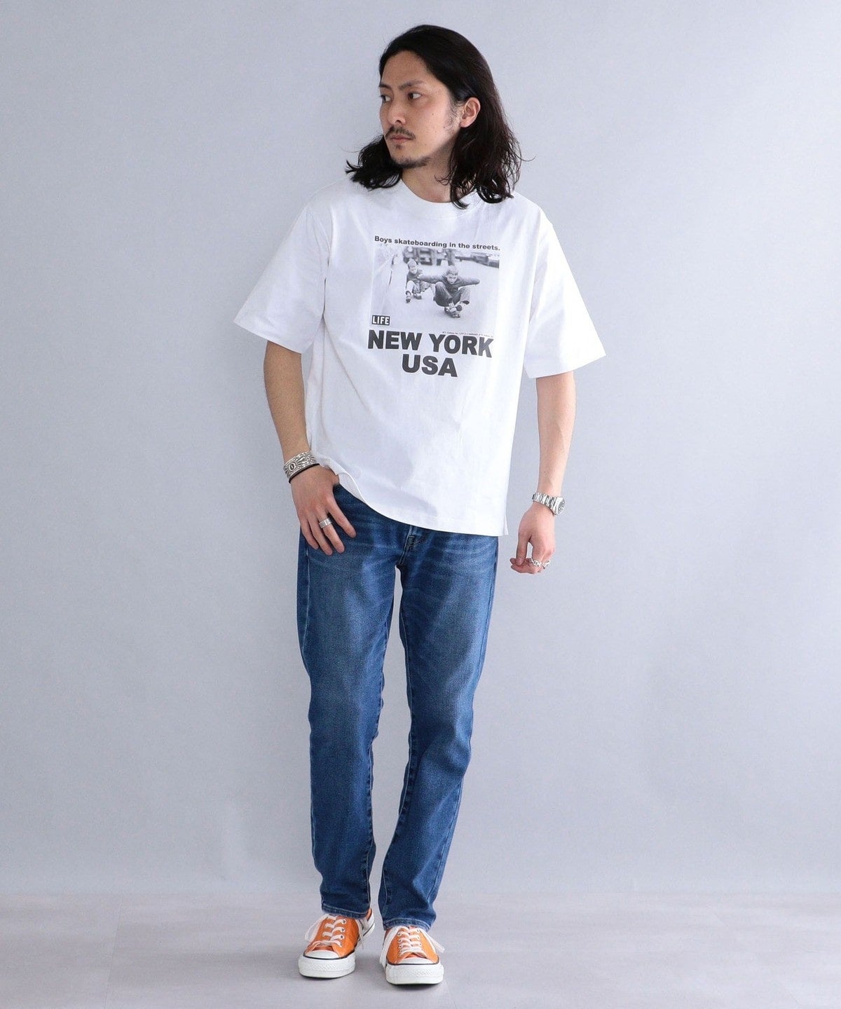 SHIPS: LIFE MAGAZINE フォトプリント Tシャツ
