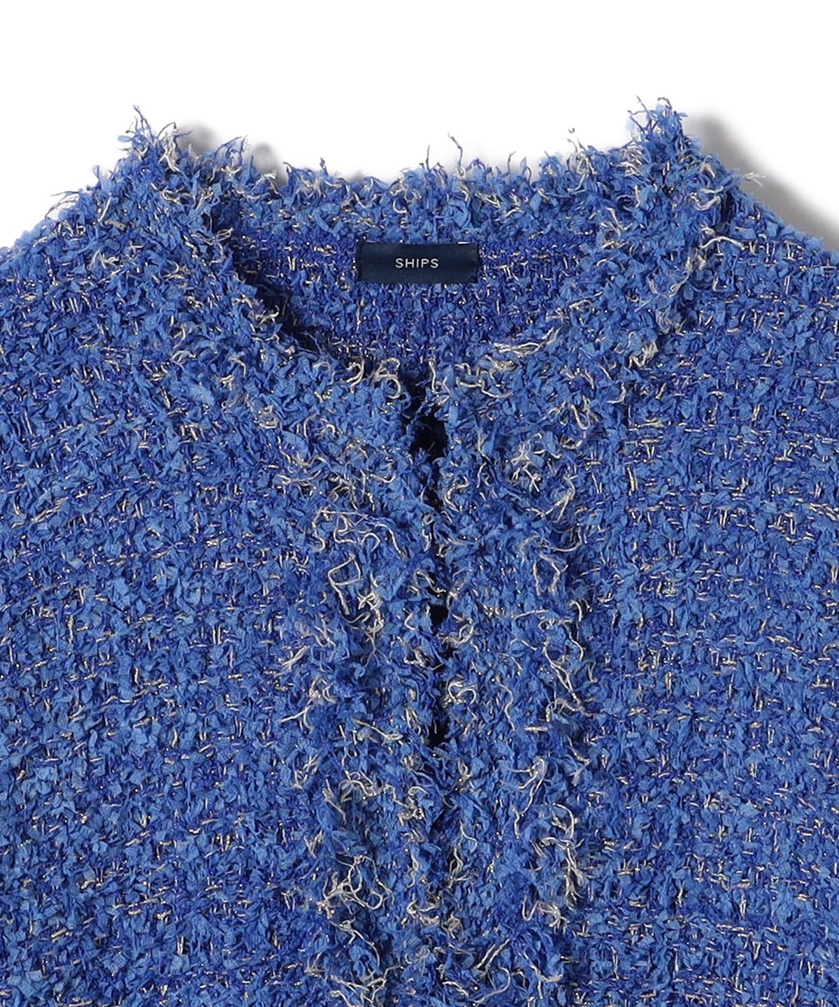 〈手洗い可能〉ラメ ツイード フリンジ ジャケット 24SS