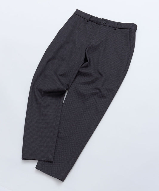 SHIPS: ツイード プリント ストレッチ イージー テーパード スラックス