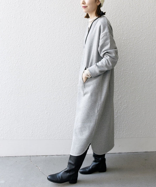 SHIPS any:〈洗濯機可能〉USA コットン 裏起毛 ポケット ワンピース