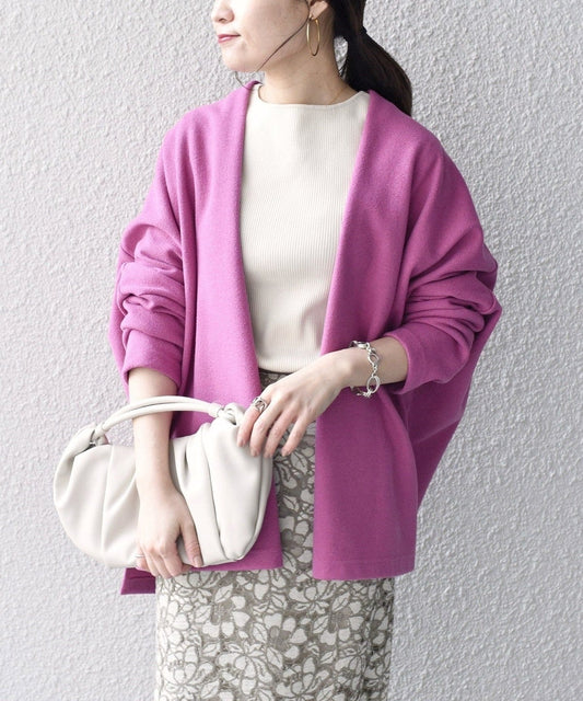 〈手洗い可能〉 ダブルフェイス ショート 羽織り