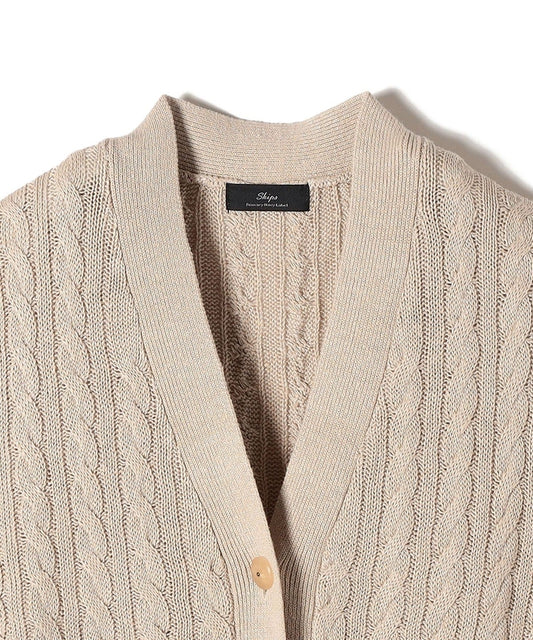 Primary Navy Label:シルクリネンケーブルベスト