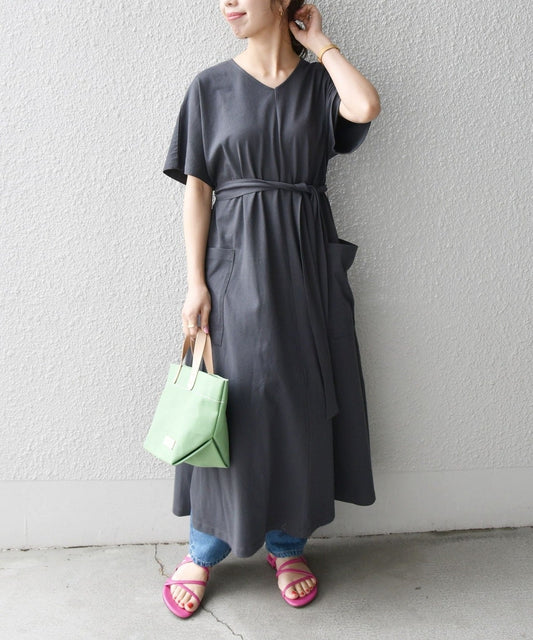 SHIPS any: USAコットン ポケット ワンピース