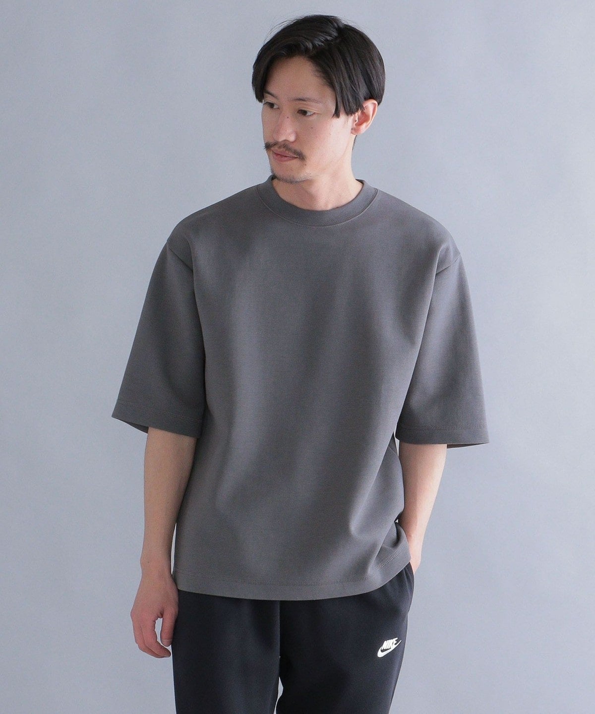 SHIPS: ダブルフェイス リラックス ハーフスリーブ Tシャツ