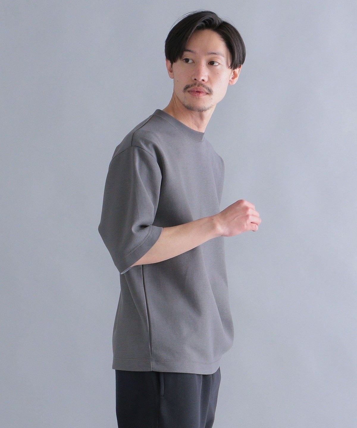 SHIPS: ダブルフェイス リラックス ハーフスリーブ Tシャツ