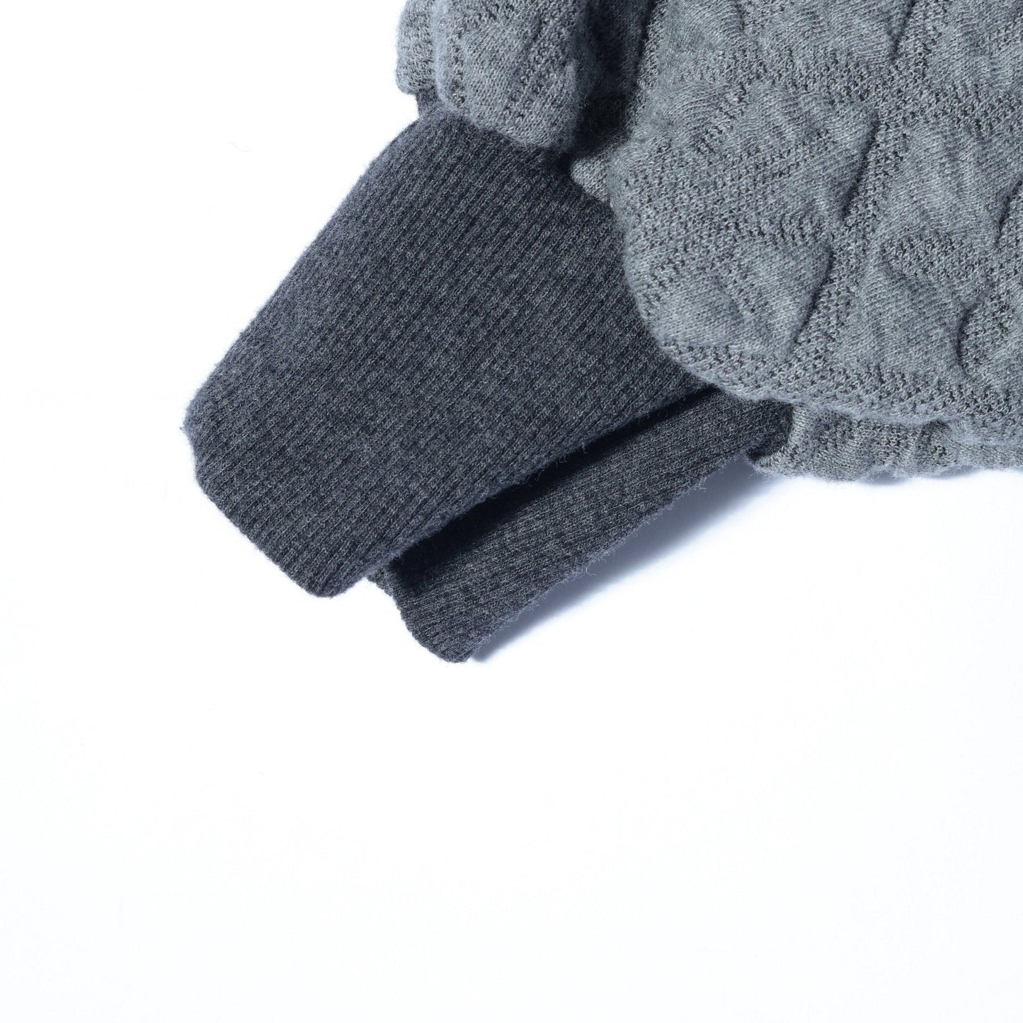 【WEB限定】〈手洗い可能〉キルティング ジャカード カーディガン