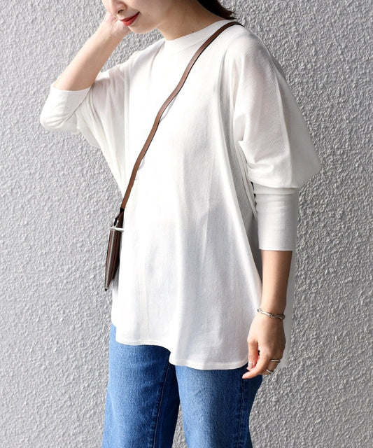 【SHIPS別注】assiette:〈手洗い可能〉チュールドルマンプルオーバー