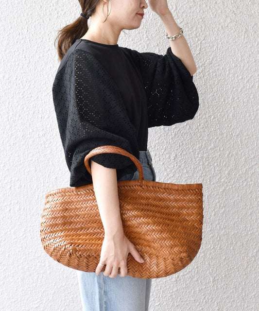 〈手洗い可能〉アイレットボリュームスリーブプルオーバー