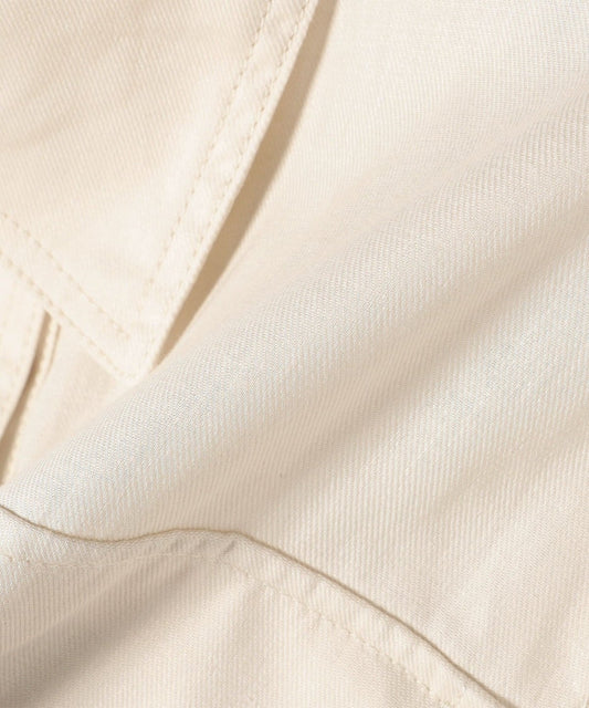 〈手洗い可能〉綿麻 ミリタリー オーバー ジャケット