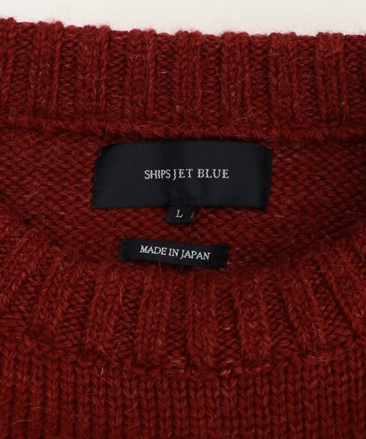 SHIPS JET BLUE: ソフト アルパカニット