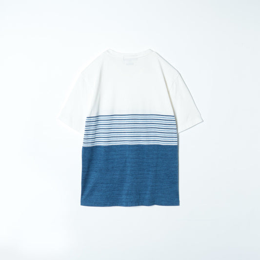 SHIPS JET BLUE:BORDER PANEL T