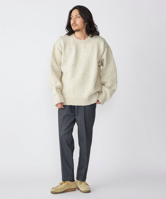 SHIPS: ダウンファブリック イージー スラックス 23AW〈チェック〉