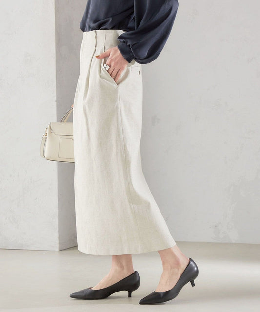 〈手洗い可能 / UVカット〉ドライ オックス タック タイト スカート