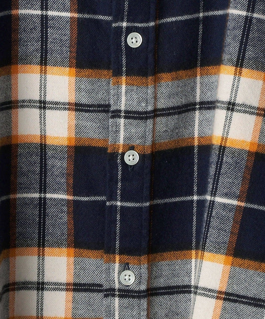 SHIPS: japan quality Shuttle notes チェック レギュラーカラー ネルシャツ