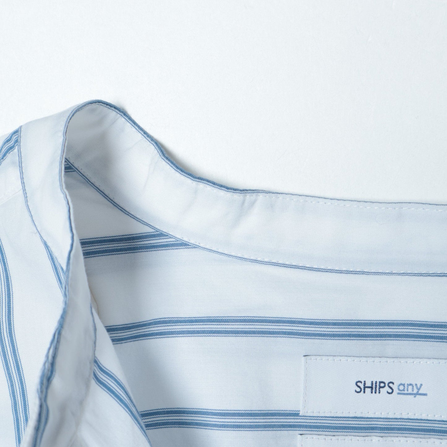 SHIPS any: オーガニック RENU バンドカラー シャツ