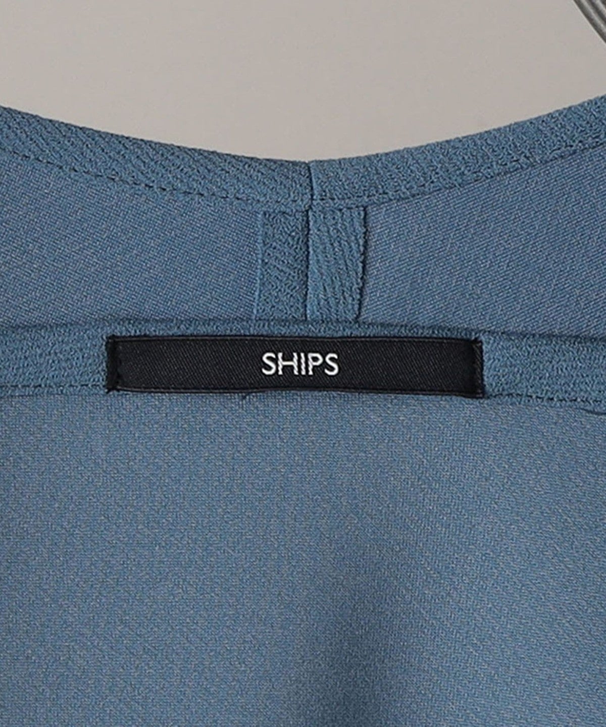 SHIPS: japan quality カルゼ ノーカラー カーディガン