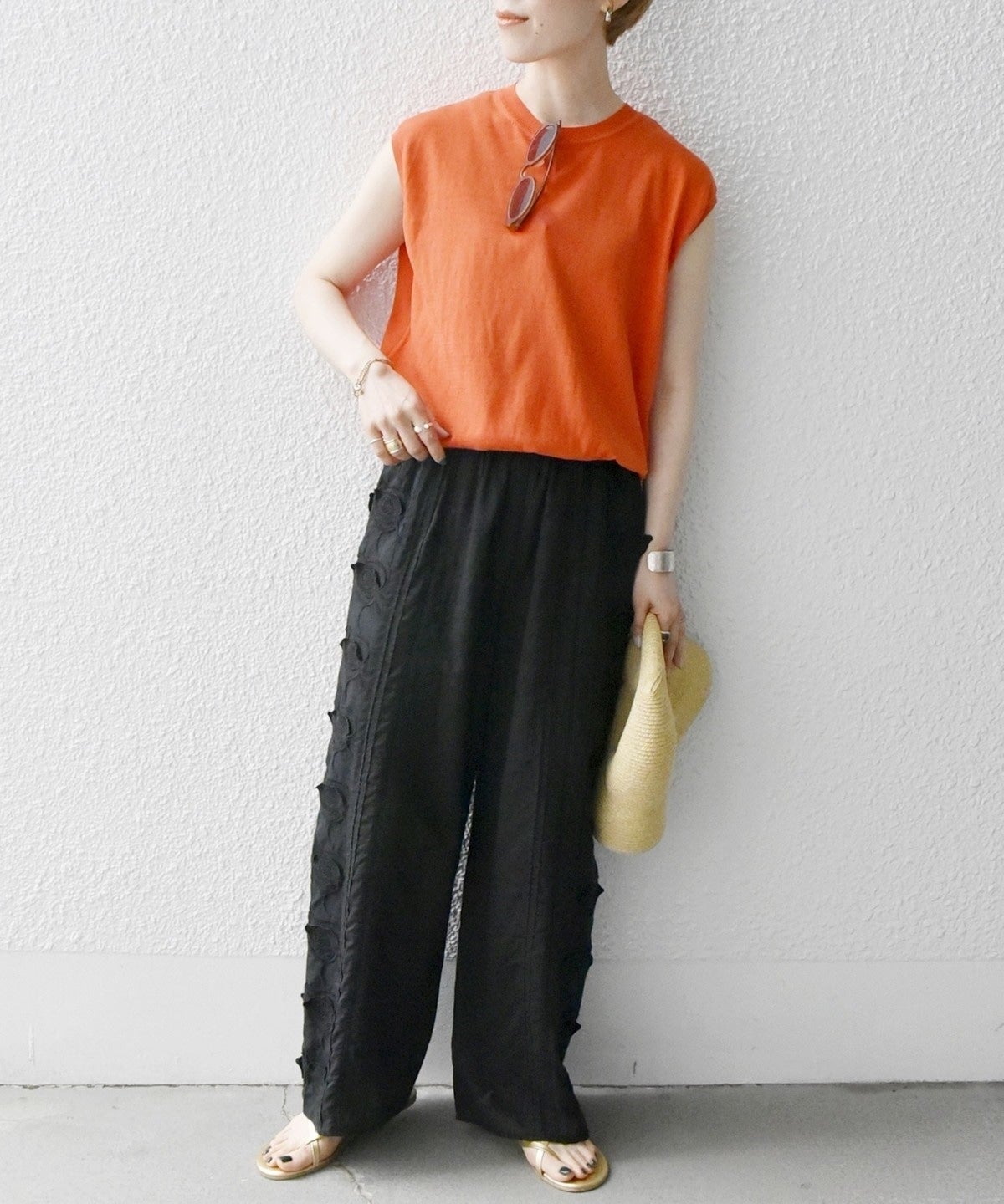bon_meur: 3D エンブロ ロングパンツ
