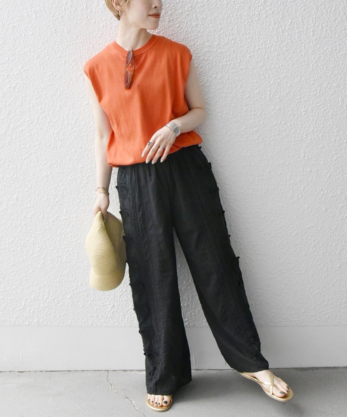 bon_meur: 3D エンブロ ロングパンツ