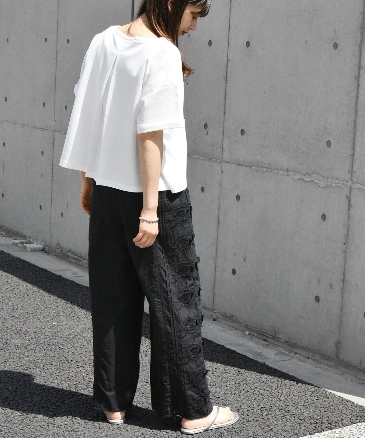 bon_meur: 3D エンブロ ロングパンツ