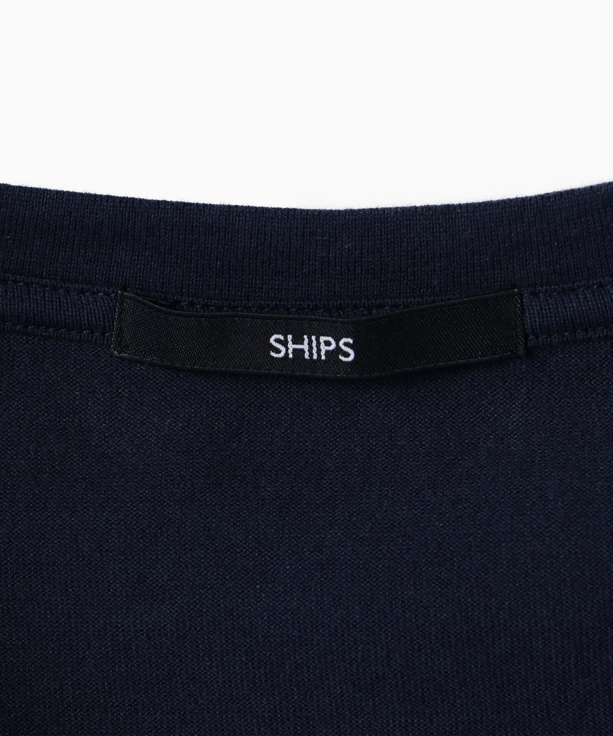 SHIPS: MADE IN JAPAN ワイドボーダー Vネック Tシャツ 19SS