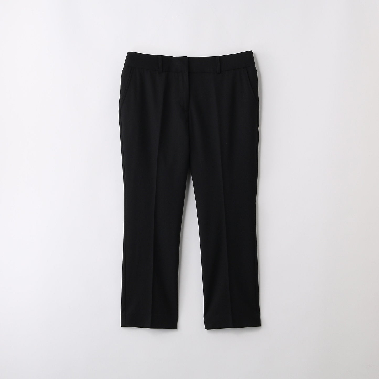 WOOL POPLIN CROP PT