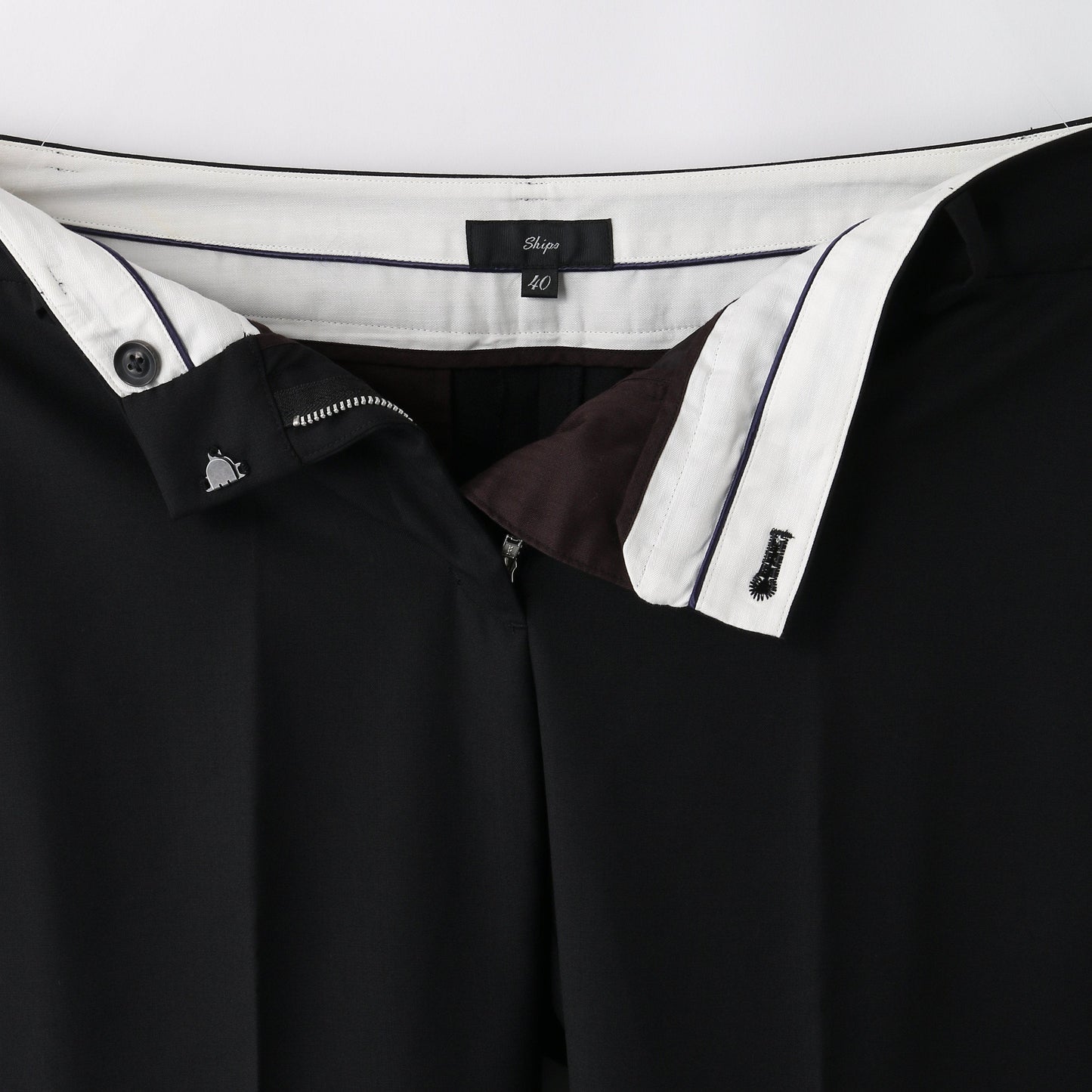WOOL POPLIN CROP PT