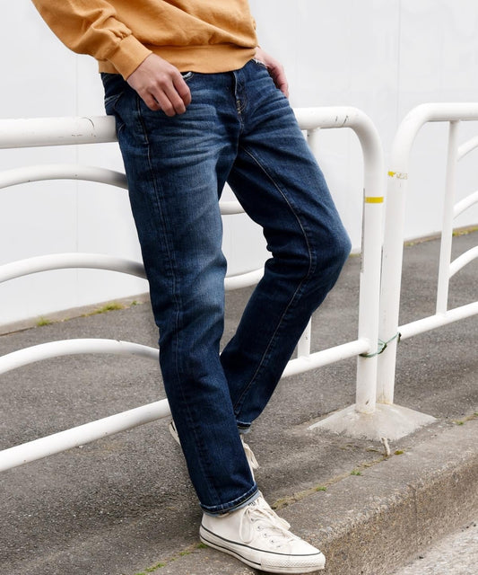 【WEB限定/SHIPS別注】RED CARD: 別注 ジャストレングス ストレッチ スリムテーパードデニム≪RHYTHM≫