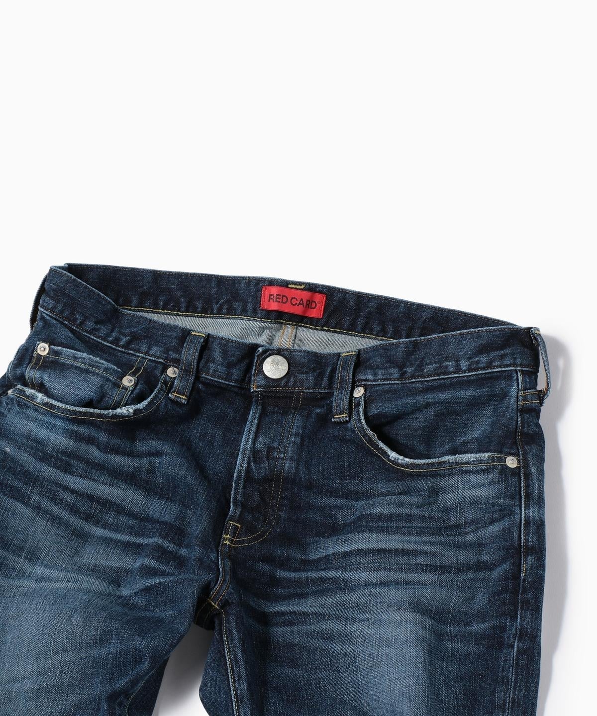 【WEB限定/SHIPS別注】RED CARD: 別注 ジャストレングス ストレッチ スリムテーパードデニム≪RHYTHM≫