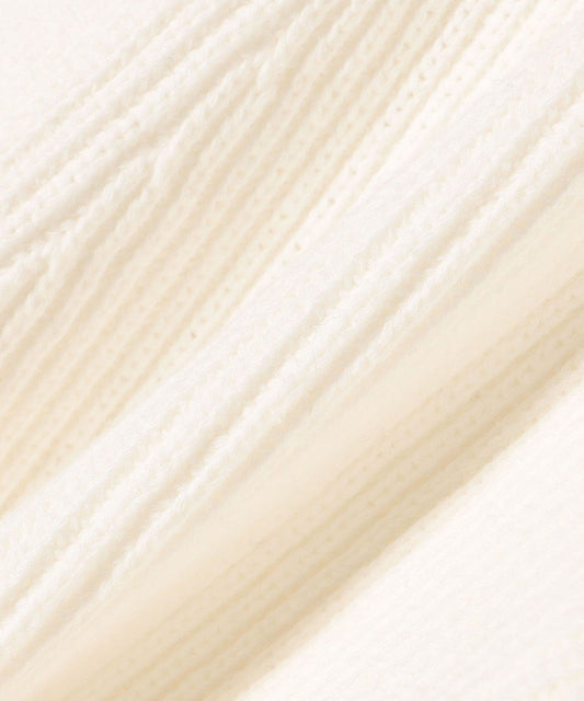 〈手洗い可能〉コットンポリ ローゲージ Vネック カーディガン