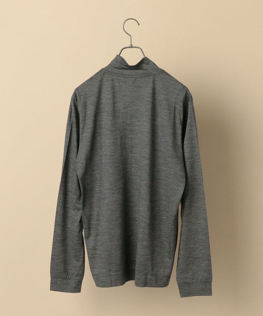SHIPS: ウォッシャブル ウール モックネック ニットソー