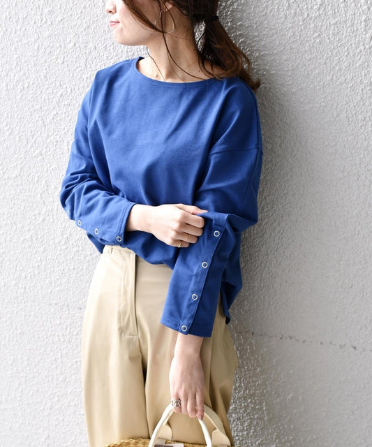 liflattie ships:スナップボタントップス