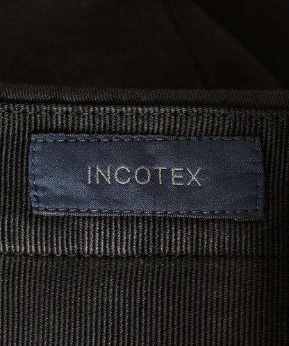 INCOTEX: コットン リヨセル ワンプリーツ パンツ