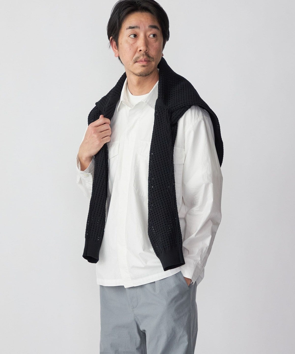 SHIPS: SOLOTEX(R) サフィラン リネン ハイブリッド レギュラーカラーシャツ