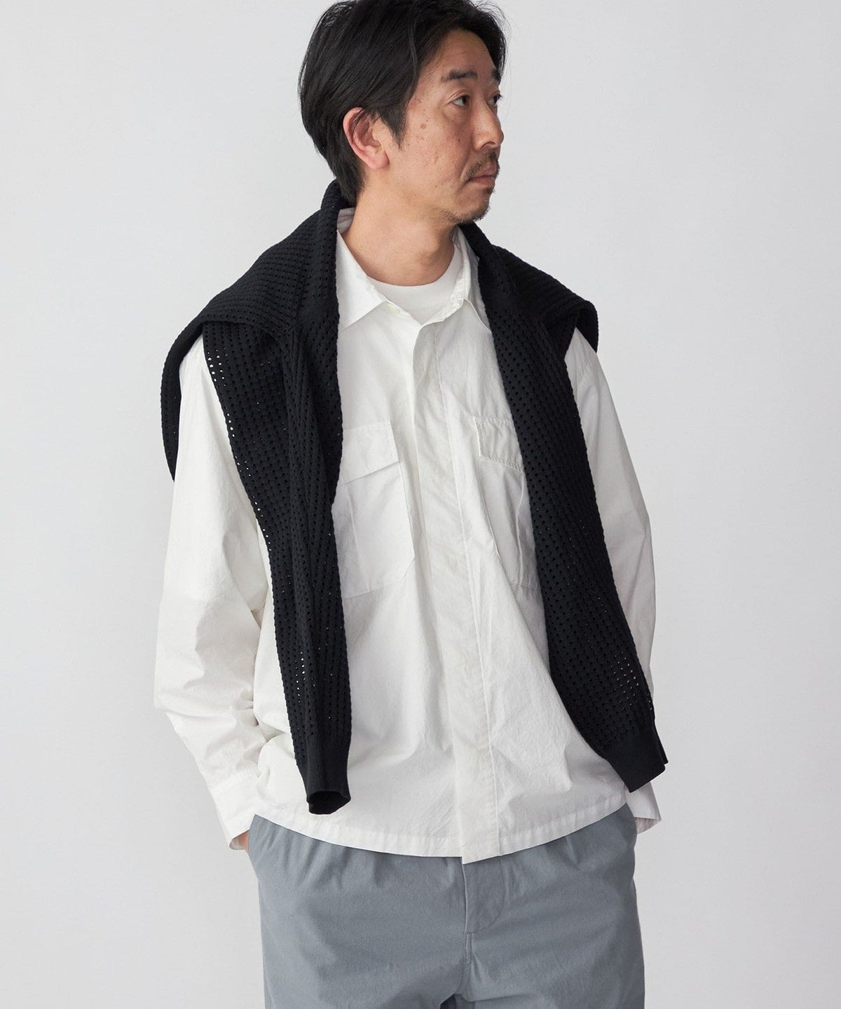 SHIPS: SOLOTEX(R) サフィラン リネン ハイブリッド レギュラーカラーシャツ