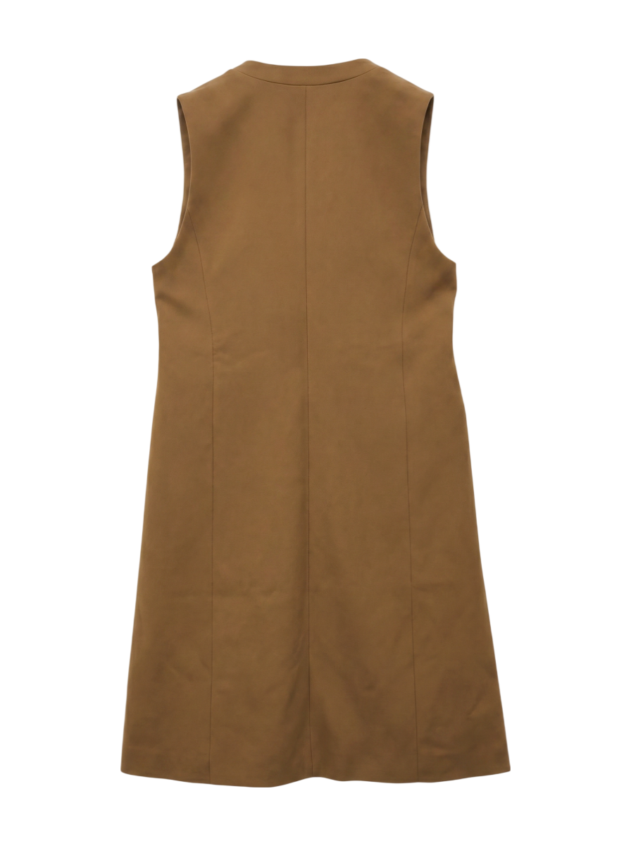 SHIPS:NO/LAPEL LONG VEST