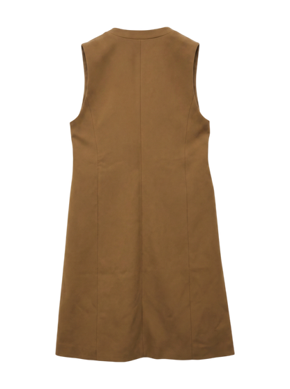 SHIPS:NO/LAPEL LONG VEST