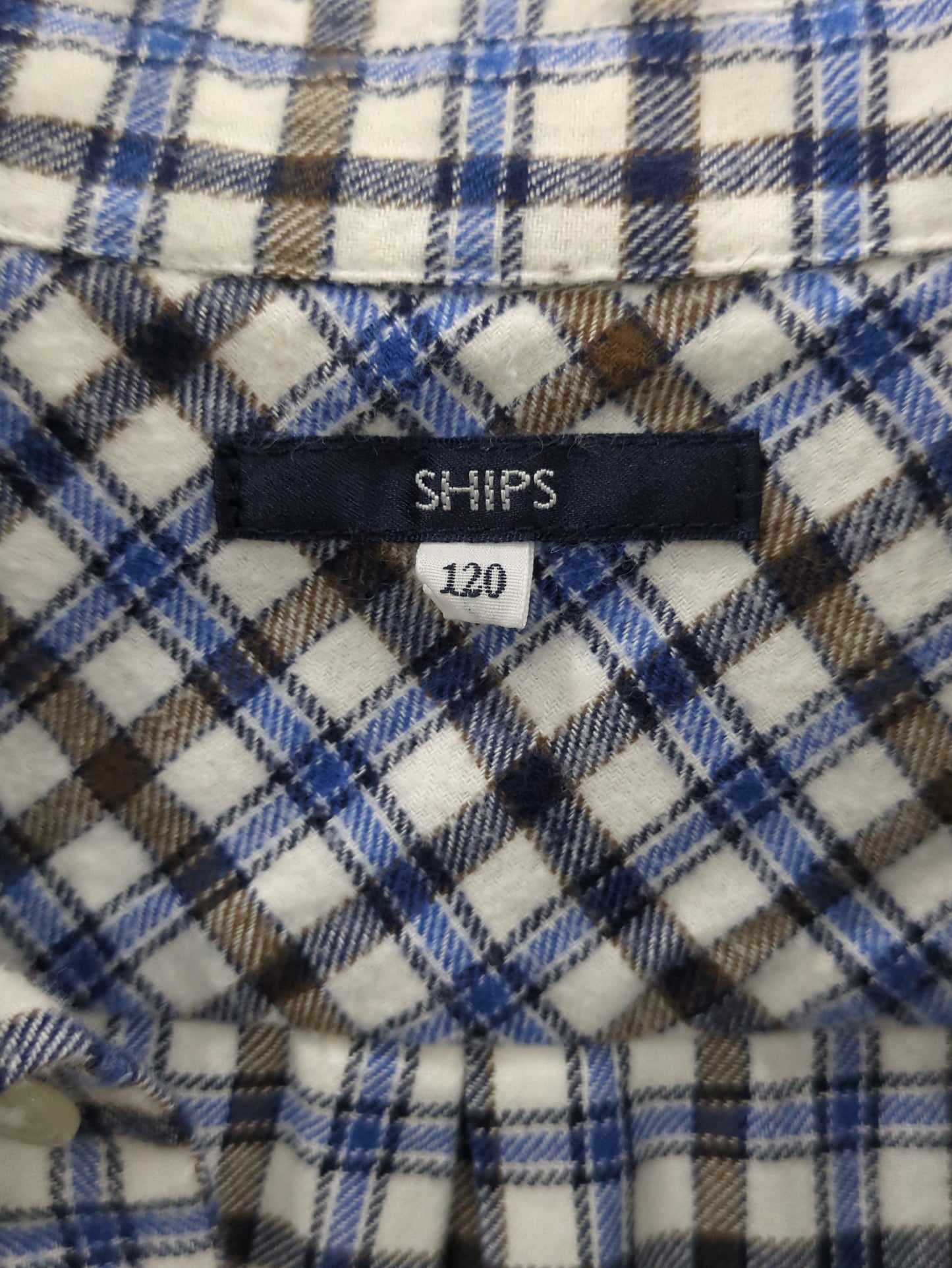SHIPS KIDS:ネル チェック ボタンダウン シャツ(100〜130cm)