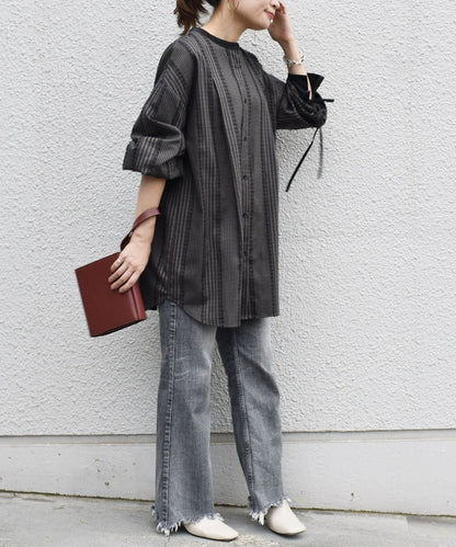 【WEB限定】2WAYバイカラービッグチェックシャツ